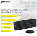 MIKROPACK COMBO LITE _ Wired Keyboard and Mouse Combo KM-2003