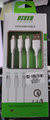 BISEN BU168 3 in 1 Quick Charging Usb Data Cable 2.4A Super Fast Charge For Micro/Type-C/iPh