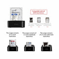 ORICO HDD Clone Docking Station USB 3.0 to SATA 3.0 Dual Bay Hard Drive Docking Station for 2.5/3.5 inch HDD SSD Case for PC