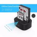 ORICO HDD Clone Docking Station USB 3.0 to SATA 3.0 Dual Bay Hard Drive Docking Station for 2.5/3.5 inch HDD SSD Case for PC