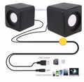 101Z 6W USB 2.0 Mini Portable Speakers Computer Soundbox with 3.5mm Stereo Jack and USB Powered for PC Laptop/Desktop