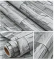 GREY STONE BRICKS (45CM x 10M) Quality Self Adhesive 3D Waterproof PVC Wall Sticker decor decoration paper design for closet cabinet door furniture Home Office Living Room Kitchen Bedroom Toilet Bathroom Restaurant Outdoor Garden Background