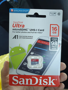 MEMORY SD CARD SANDISK 16gig