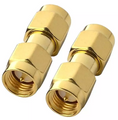2PCS RF Coaxial Coax SMA Adapter Kit SMA RP SMA Male and Female RF Coax Coupling Nut barrel Connector Converter For WIFI Antenna