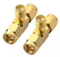 2PCS RF Coaxial Coax SMA Adapter Kit SMA RP SMA Male and Female RF Coax Coupling Nut barrel Connector Converter For WIFI Antenna