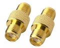 2PCS RF Coaxial Coax SMA Adapter Kit SMA RP SMA Male and Female RF Coax Coupling Nut barrel Connector Converter For WIFI Antenna