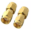 2PCS RF Coaxial Coax SMA Adapter Kit SMA RP SMA Male and Female RF Coax Coupling Nut barrel Connector Converter For WIFI Antenna