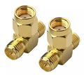 2PCS RF Coaxial Coax SMA Adapter Kit SMA RP SMA Male and Female RF Coax Coupling Nut barrel Connector Converter For WIFI Antenna