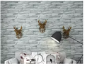 GREY STONE BRICKS (45CM x 10M) Quality Self Adhesive 3D Waterproof PVC Wall Sticker decor decoration paper design for closet cabinet door furniture Home Office Living Room Kitchen Bedroom Toilet Bathroom Restaurant Outdoor Garden Background