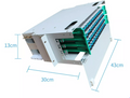 48Core SC ODF Optical Fiber Distribution Frame w/ 48 pcs SC Pigtail & 48 pcs SC-SC Adapters