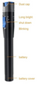 OH 10mW 10KM Visual Fault Locator Fiber Optic Laser Cable Tester Test Equipment black