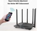 Tenda AC11 Gigabit Dual-Band AC1200 Wireless Router Wifi Repeater with 5*6dBi High Gain Antennas Wider Coverage, Easy setup or Google Translate to eng Version