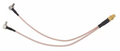 8 inch SMA Female to Y type 2 X TS9 Angle Male Connector