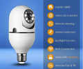 Weelong Wireless Wi-Fi Panoramic Bulb CCTV CAMERA