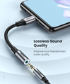 UGREEN Type C to 3.5mm Jack Earphone Cable USB C to 3.5 Headphone Audio Adapter (black color)