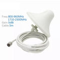 4G LTE Indoor Ceiling Antenna 2G 3G UMTS 4G antenna 5M cable N male connector for mobile signal booster repeater amplifie