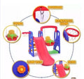 3in1 Slide Swing with basketball ring playground set