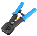 RJ45 Passthrough Crimper Heavy Duty Blue