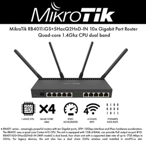 MikroTik RB4011iGS+5HacQ2HnD