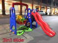 3in1 Slide Swing with basketball ring playground set