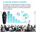 RF 2.4GHz Wireless Presenter Remote Presentation USB Control PowerPoint PPT Clicker With AAA Battery