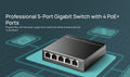 TL-SG1005LP  5-Port Gigabit Desktop Switch with 4-Port PoE+