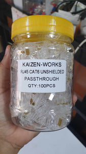 PASSTHROUGH RJ45 PER PACK ( 100PCS )
