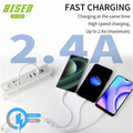 BISEN BU168 3 in 1 Quick Charging Usb Data Cable 2.4A Super Fast Charge For Micro/Type-C/iPh