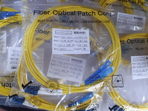 DUPLEX LC/UPC TO SC/UPC 3METERS FIBER OPTIC PATCH CORD