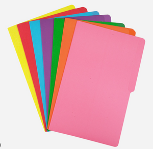 PLASTIC FOLDER LONG ( ASSORTTED COLORS )