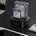ORICO HDD Clone Docking Station USB 3.0 to SATA 3.0 Dual Bay Hard Drive Docking Station for 2.5/3.5 inch HDD SSD Case for PC