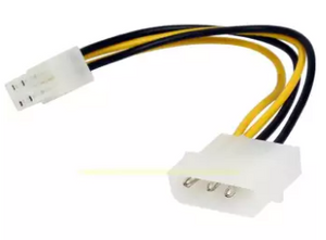 4Pin CPU Power supply to IDE Port Extension Cord Desktop 4 pin ATX 12V P4 Power Male to Molex male Connector Cable 20cm