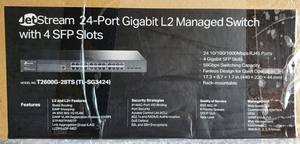 JetStream 24-Port Gigabit L2 Managed Switch with 4 SFP Slots