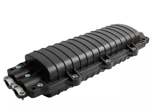 48 Core Outdoor  Fiber Optic Splice Closure Box 48 Port Optic Cable Distribution Box 2 Inlets 2 Outlets Fiber Entry Box Junction Box Splitter Nap Box Black Waterproof
