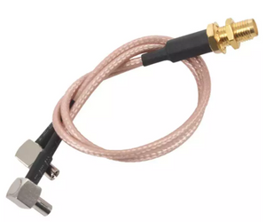 8 inch SMA Female to Y type 2 X TS9 Angle Male Connector