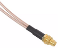8 inch SMA Female to Y type 2 X TS9 Angle Male Connector Splitter Combiner Cable,gold&silver
