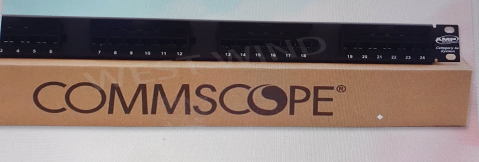 AMP Commscope Cat5e 24 Port Patch Panel Loaded – BUY SHIP AND PAY CASH ...