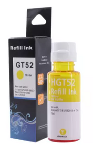 GT52 Refill HP Ink yellow Dye Ink Compatible for HP Deskjet GT5810 GT5820 - 70ml