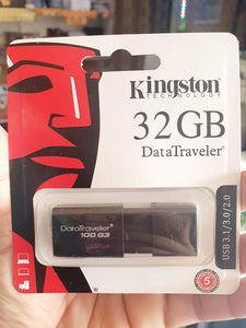Kingston 32GB USB 2.0 Flash Drive DataTraveler 100G3