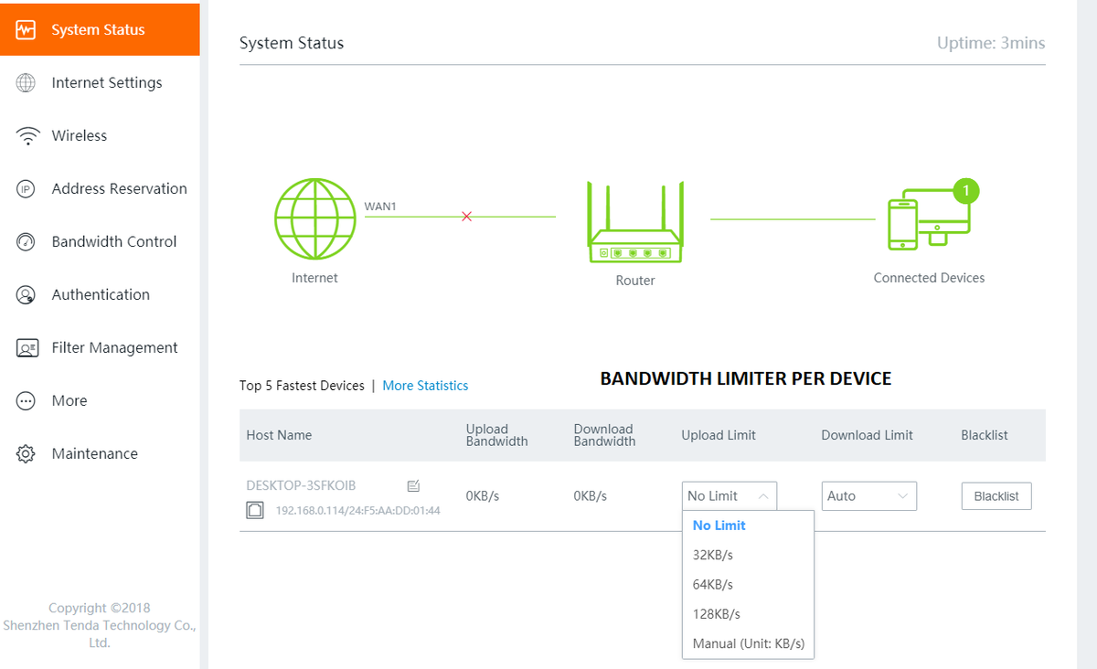 LOAD BALANCER Tenda W15E AC1200 Wireless Hotspot WiFi Router – BUY SHIP ...