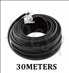RJ11 Cable Telephone Line Wire - 30 Meters (Black)