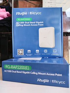 Ruijie AC1300 DUAL BAND GIGABIT CEILING MOUNT ACCESS POINT RG-RAP2200(E)