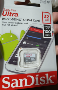 SanDisk Ultra Micro SDHC 32GB Class 10 UHS-I Memory Card (Speed up to 100MB/s)