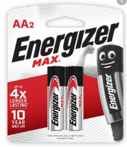 Energizer Max double AA BATTERY 2pcs