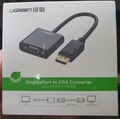 UGREEN Displayport to VGA Adapter DP Male to VGA Female Converter Gold Plated, Supports 1080P Black - intl