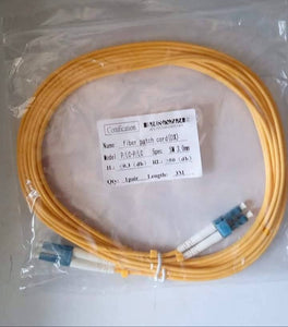 3M LC-LC Indoor LC/upc-LC/upc Single Mode Duplex Yellow Fiber Optic Patch Cord