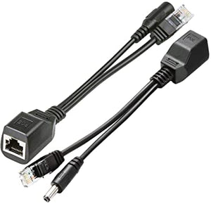 Passive PoE Injector and PoE Splitter Kit with 5.5x2.1 mm DC Connector TYPE A AND TYPE B