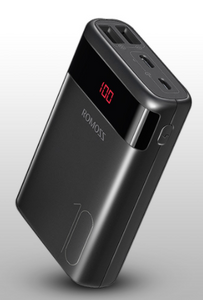 Orig Romoss Ares 10 10000mAh 2 Input Led Display Easy to Fit Powerbank