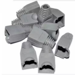 Rj45 rubberboots Grey for Cat5e and Cat6
