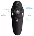 RF 2.4GHz Wireless Presenter Remote Presentation USB Control PowerPoint PPT Clicker With AAA Battery